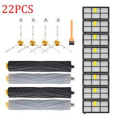HEPA-suodatin- ja harjasarja iRobot Roomba 800 900 -sarjalle 860 870 880 890 960 980 990 robottipölynimurin osat hinta ja tiedot | Pölynimureiden lisätarvikkeet | hobbyhall.fi