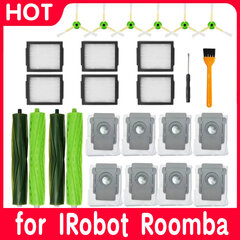 for IRobot Roomba J7 J7+ I7 I7+ I3 I3+ I4 I4+ I6 I6+ I8 I8+ E5/6/7 Pääsivuharjat Rullaharjat Hepa-suodattimet pölynimuri hinta ja tiedot | Pölynimureiden lisätarvikkeet | hobbyhall.fi