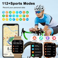 Smart Watch naisille Fitness Tracker: Kultaiset älykellot naisille Digitaaliset miesten kellot Soita / vastaa puheluun Vedenpitävä juoksu Smartwatch Android-puhelin iPhone Samsung yhteensopiva sykemittari hinta ja tiedot | Älykellot | hobbyhall.fi