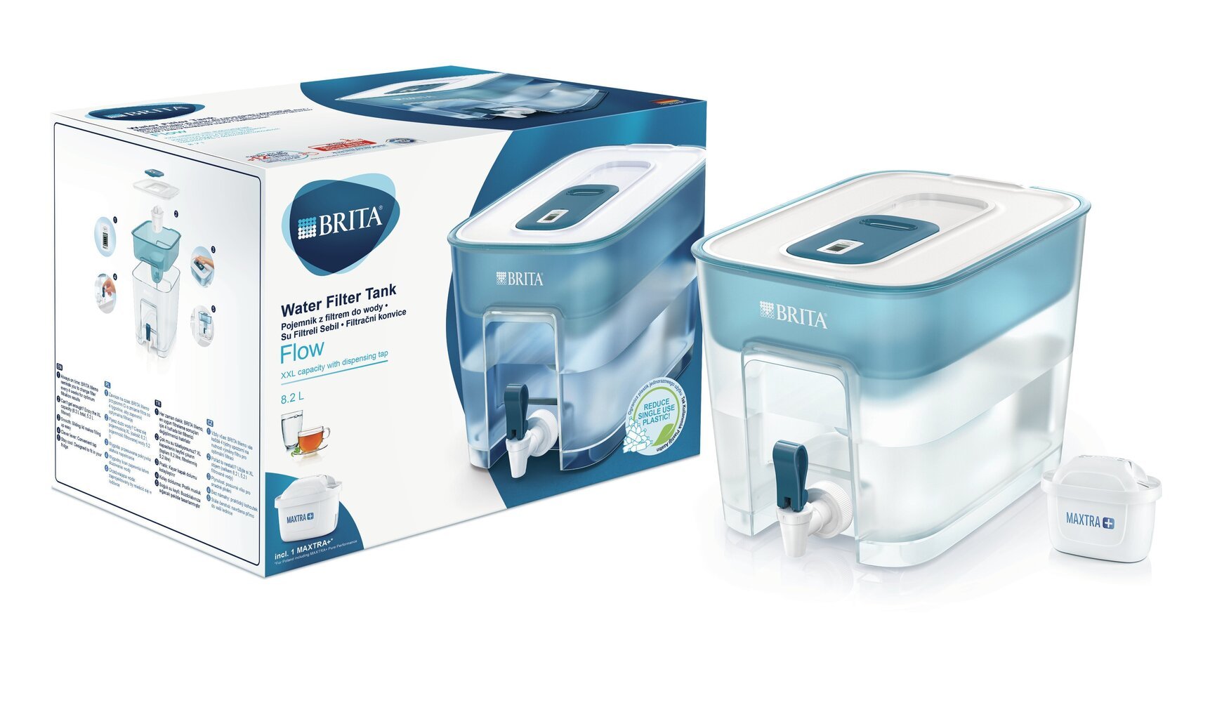 BRITA FLOW 8.2l hinta ja tiedot | Veden suodatinkannut ja suodattimet | hobbyhall.fi