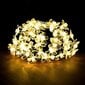 5M 20Led White Cherry Blossom Flower Garland Solar Led String Outdoor Häät Joulukoristeet hinta ja tiedot | Puutarha- ja ulkovalot | hobbyhall.fi