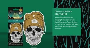 Tyylikäs ilmanraikastaja Aroma Dia De Los Muertos Hat Skull hinta ja tiedot | Ilmanraikastimet autoon | hobbyhall.fi