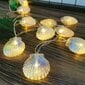 1,5M 10Led Kuten Kuvasta 1,5/3M Joulusisustus Led Seashell Fairy String -Valolamppu hinta ja tiedot | Puutarha- ja ulkovalot | hobbyhall.fi