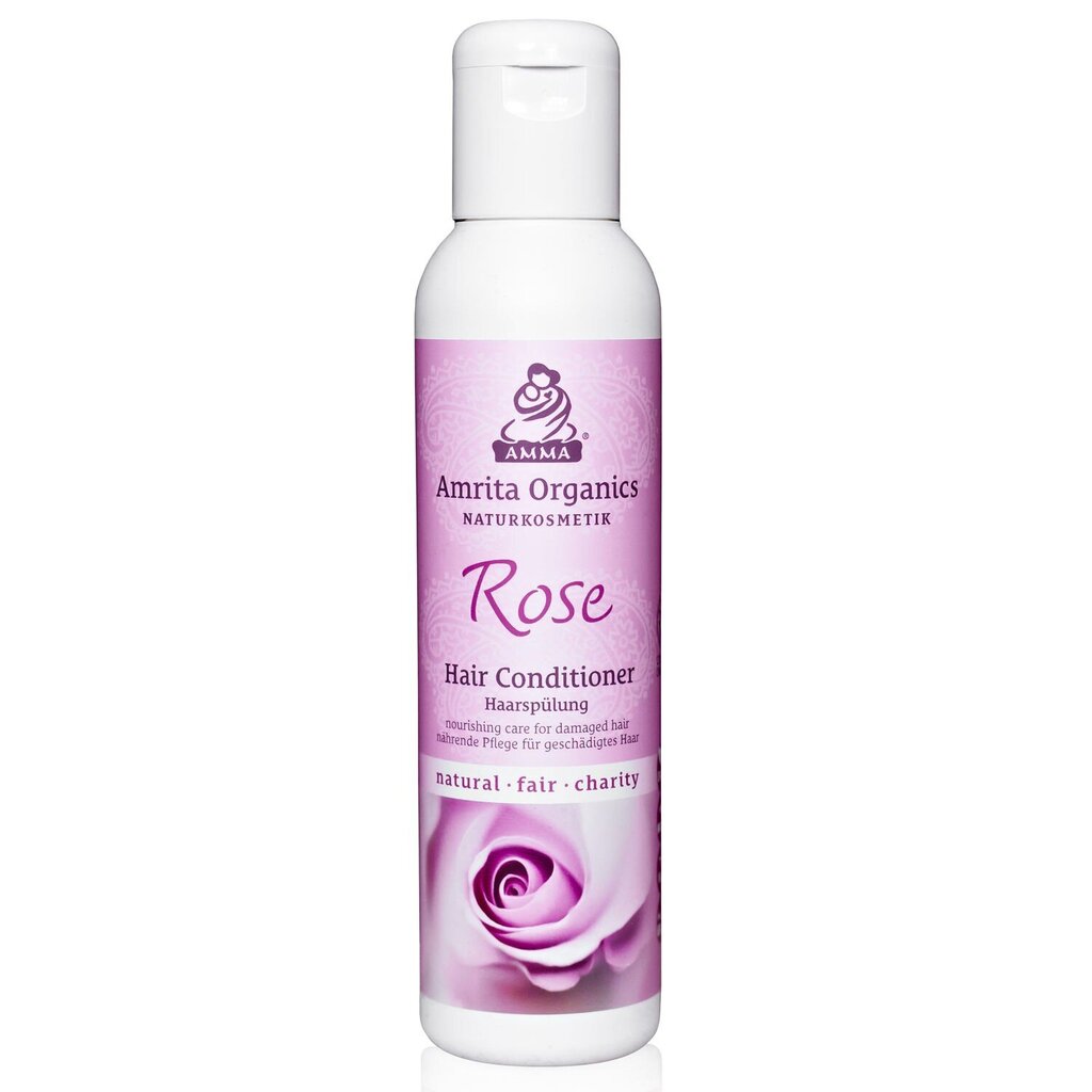 Hoitoaine vaurioituneille hiuksille Rose, Amrita Organics, 150ml hinta ja tiedot | Hoitoaineet | hobbyhall.fi