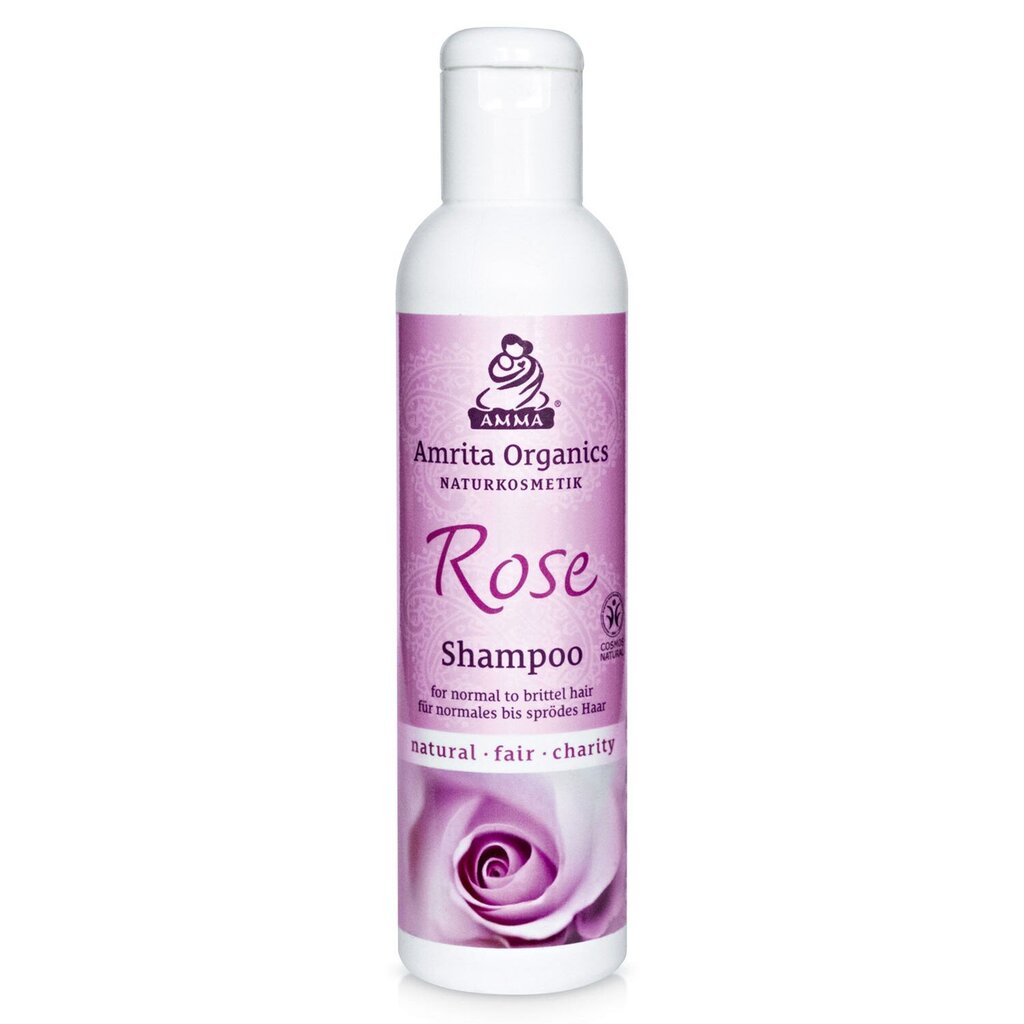 Shampoo normaaleille ja hauraille hiuksille Rose, Amrita Organics, 200ml hinta ja tiedot | Shampoot | hobbyhall.fi