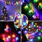 3M-No Remote Multicolor Ball Led String Light Kaukosäädinketju Fairy Light Holiday Joulu Häät Ulkosisustus Led hinta ja tiedot | Puutarha- ja ulkovalot | hobbyhall.fi