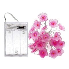 2M-20Led Kuten Kuvassa 2M Kirsikka Valaistusnauhat Kukka Kukka Led Merkkijono Keiju Lamppu Sisä Häihin Pink Bells Garland Deco hinta ja tiedot | Puutarha- ja ulkovalot | hobbyhall.fi