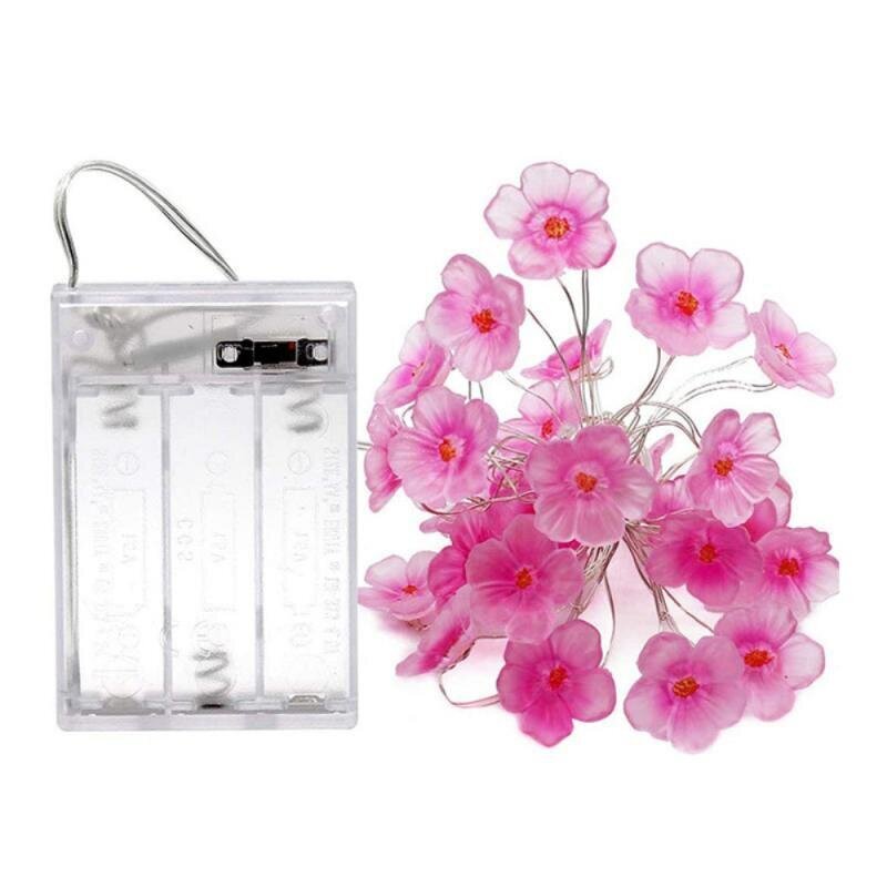 2M-20Led Kuten Kuvassa 2M Kirsikka Valaistusnauhat Kukka Kukka Led Merkkijono Keiju Lamppu Sisä Häihin Pink Bells Garland Deco hinta ja tiedot | Puutarha- ja ulkovalot | hobbyhall.fi