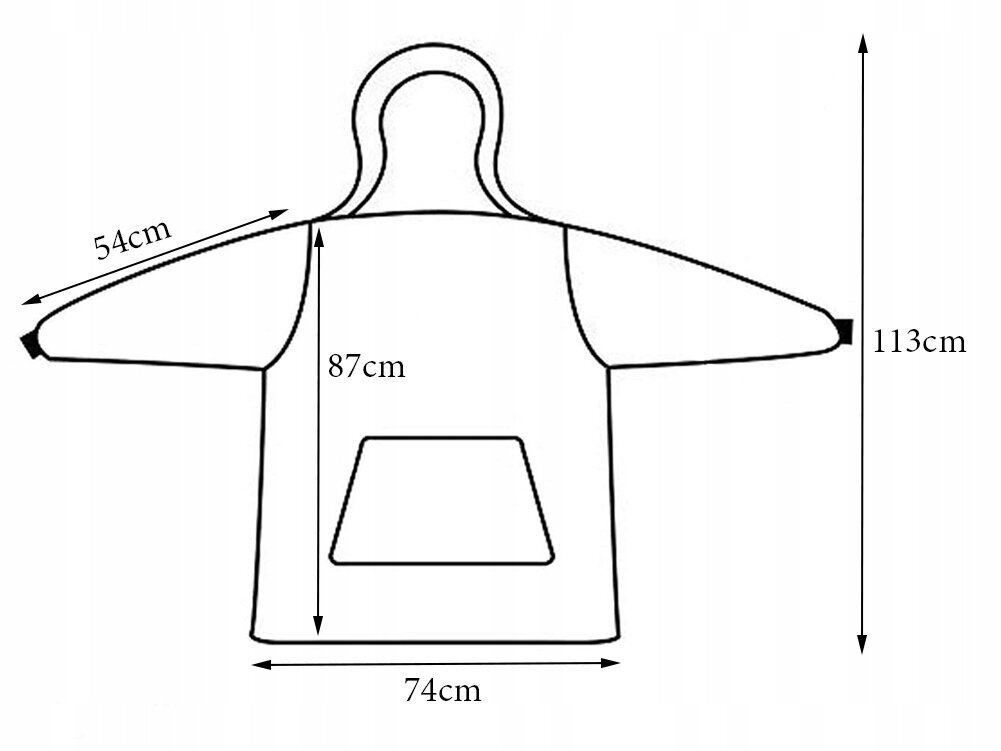 Lämmin Oversize 2in1 Paksu Aamutakki hinta ja tiedot | Peitot | hobbyhall.fi