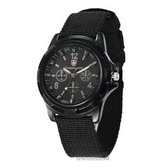 2024 Kellot Miesten Merkki Luxury Casual Military Quartz Sport Rannekello Pehmeä Nylon Ranneke Miesten Kellokello Relogios Masculino Kellot hinta ja tiedot | Kellot | hobbyhall.fi