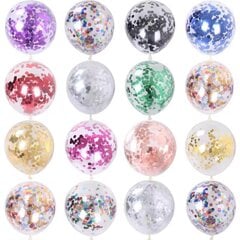 Sequined colorful latex party ilmapallosetti (12 tuumaa, 100 kpl) hinta ja tiedot | Ilmapallot | hobbyhall.fi