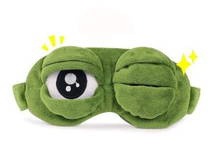 Sad Frog 3D Sleeping Eye Mask Padded Shadow Cover for Sleep Lepo Funny Blindfold hinta ja tiedot | Kasvonaamiot ja silmänalusaamiot | hobbyhall.fi