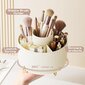 360° Rotate Makeup Brush Holder Organizer - kermanvalkoinen hinta ja tiedot | Kosmetiikkalaukut ja peilit | hobbyhall.fi