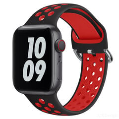 Silikonihihna Apple kellolle 6 5 4 SE 44mm 40mm 8 7 41mm 45mm Sport hengittävä ranneke iwatchille 3 42mm 38mm Rannekoru rannekello Kellot hinta ja tiedot | Kellot | hobbyhall.fi