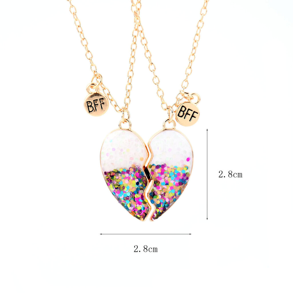 st Best Friends Halsband, Friendship Pendant Halsband hinta ja tiedot | Miesten korut | hobbyhall.fi