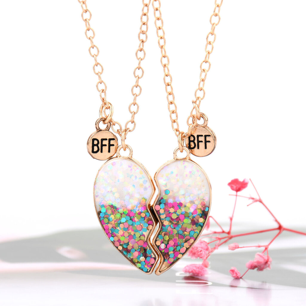 st Best Friends Halsband, Friendship Pendant Halsband hinta ja tiedot | Miesten korut | hobbyhall.fi