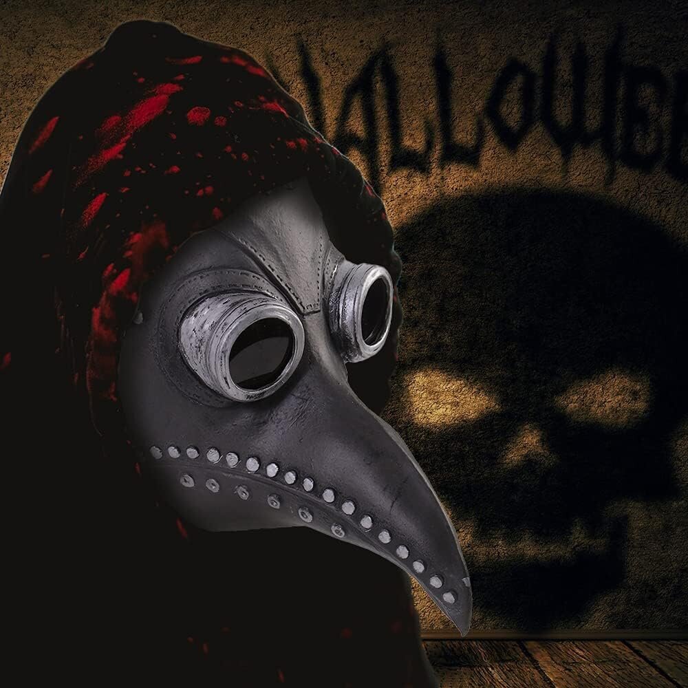 Plague Doctor Mask Halloween Bird Mask Retro Nit Steampunk Latex Mask hinta ja tiedot | Hauskat juhlapelit ja -tuotteet | hobbyhall.fi