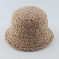 (-khaki)Lampaanvillahattu Lämpimät talvihatut naisille Lady Thicken Flat Top Cap Unisex Miesten Panama Outdoor Fisherman Hat Caps hinta ja tiedot | Naisten päähineet | hobbyhall.fi