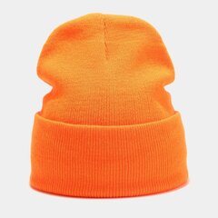 (-oranssi) 2024 Uudet talvihatut naisille miehille skullies pipot Neulottu Solid Cool Hat Tytöt Syksyinen Nainen Pipo Lämmin Bonnet Casual Cap hinta ja tiedot | Naisten päähineet | hobbyhall.fi