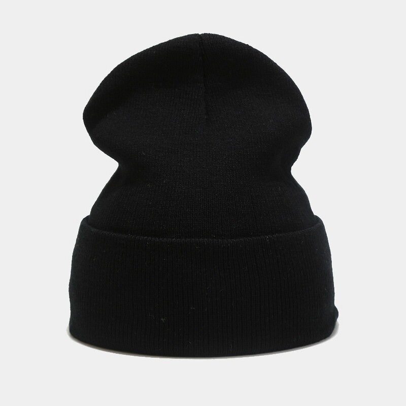 (-musta) 2024 Uudet talvihatut naisille miehille skullies pipot Neulottu Solid Cool Hat Tytöt Syksyinen Nainen Pipo Lämmin Bonnet Casual Cap hinta ja tiedot | Naisten päähineet | hobbyhall.fi