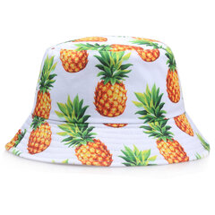 (hatun koko 58cm-YD05504)Miehet Naiset Tuoreet Hedelmät Kalastajahattu Kirsikka Sitruuna Ananas Banaani Trooppinen Hedelmä Puuvilla Ämpärihattu Bob Gorros Beach Travel Caps hinta ja tiedot | Naisten päähineet | hobbyhall.fi