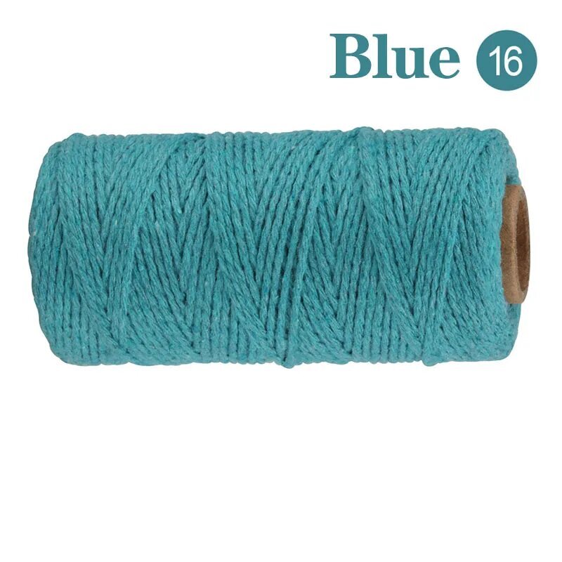 100M Macrame Cord köysi puuvilla Twine String hinta ja tiedot | Virkkaustarvikkeet | hobbyhall.fi