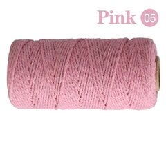 100M Macrame Cord köysi puuvilla Twine String hinta ja tiedot | Virkkaustarvikkeet | hobbyhall.fi