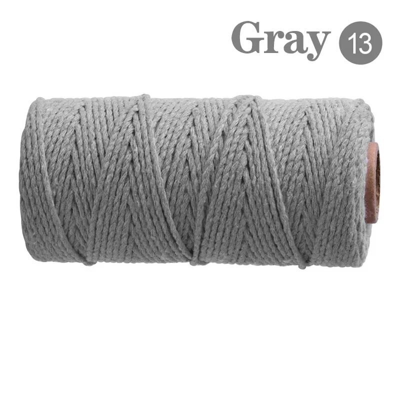 100M Macrame Cord köysi puuvilla Twine String hinta ja tiedot | Virkkaustarvikkeet | hobbyhall.fi