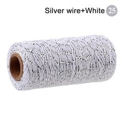 100M Macrame Cord köysi puuvilla Twine String hinta ja tiedot | Virkkaustarvikkeet | hobbyhall.fi