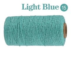 100M Macrame Cord köysi puuvilla Twine String hinta ja tiedot | Virkkaustarvikkeet | hobbyhall.fi