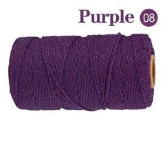 100M Macrame Cord köysi puuvilla Twine String hinta ja tiedot | Virkkaustarvikkeet | hobbyhall.fi