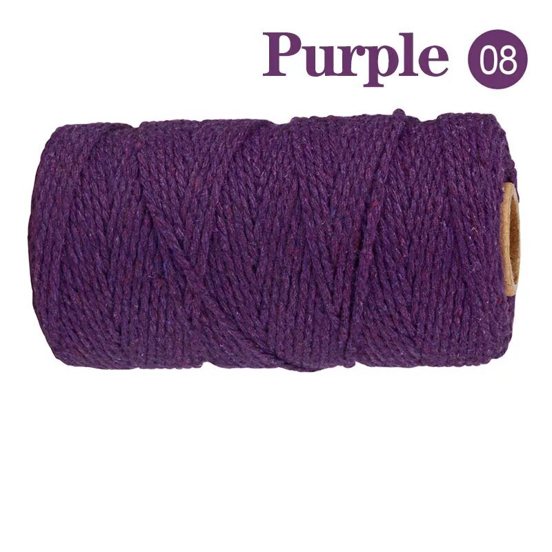 100M Macrame Cord köysi puuvilla Twine String hinta ja tiedot | Virkkaustarvikkeet | hobbyhall.fi