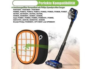 4-pakkaiset suodattimet Philips Speedpro Max Aqua Fc6812 /13 hinta ja tiedot | Pölynimureiden lisätarvikkeet | hobbyhall.fi