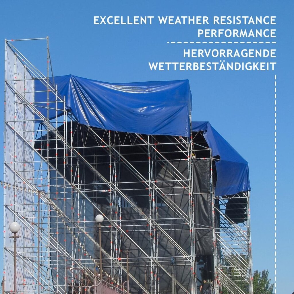 Suojapeite - 650g/m², vedenpitävä ja repeytymiskestävä, molemmin puolin päällystetty - suojapeite, kangaspeite (4x6m - sininen), ''HB''. hinta ja tiedot | Puutarhatyökalut | hobbyhall.fi