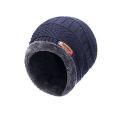 (-8-1kpl)2024 Uusi talvineulottu lippalakki miesten ja naisten ulkokäyttöön lämmintä paksuuntuvaa plus samettia löysä talvihattu huivilla Brand Winter Ski Mask Hat hinta ja tiedot | Naisten päähineet | hobbyhall.fi