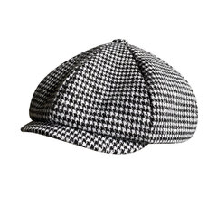 (L 58-60CM-harmaa) Retro Newsboy Cap Miehet Kahvi Houndstooth Flat Caps Naiset Miehet Brittimaalarit Hattu Pehmeä Kevät Syksy Hatut Kahdeksankulmainen Lippalakki BLM394 hinta ja tiedot | Naisten päähineet | hobbyhall.fi