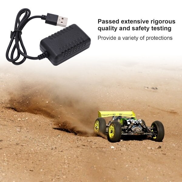 RC USB-laturikaapeli DC 7.4V 2000mA lähtö täydellinen suojaus WLtoys 144001 104001 kauko-ohjattavaan autoon hinta ja tiedot | Mikrokontrollerit | hobbyhall.fi