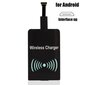 Qi-Sovitin - Langaton Laturin Vastaanotin Micro-USB - Musta Black hinta ja tiedot | Paristolaturit | hobbyhall.fi