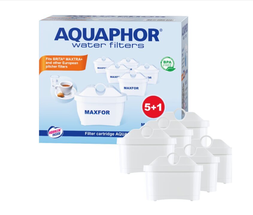 Aquaphor Maxfor+ B25 suodatinkasetti [Pakkaus 6 kpl.] hinta ja tiedot | Veden suodatinkannut ja suodattimet | hobbyhall.fi