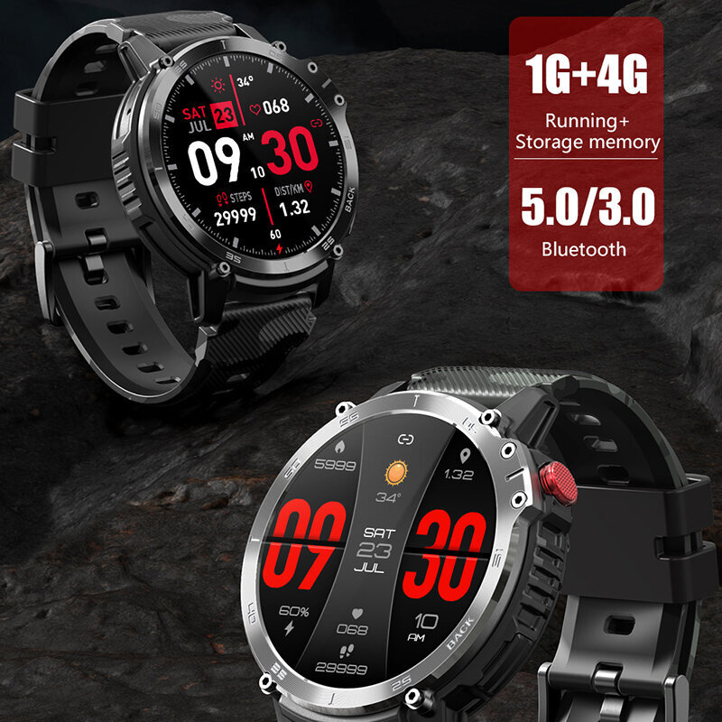 Military C22 Miesten Älykello Bt Call 4 Gt Rom Fitness Tracker 3Atm Vedenpitävä Urheilullinen Älykello Xiaomi Huawei Ios Phone 2023 -Puhelimelle hinta ja tiedot | Älykellot | hobbyhall.fi