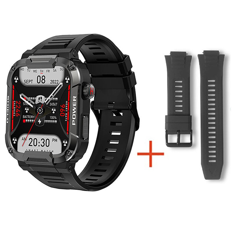 Military Smart Watch Miesten Gps-Seuranta Bluetooth Call Fitness Vedenpitävä Urheilu Älykello Naisille Xiaomi Huawei Android Ios 2023 hinta ja tiedot | Älykellot | hobbyhall.fi