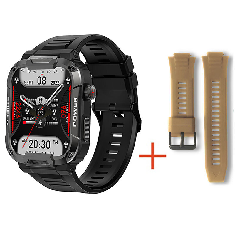 Military Smart Watch Miesten Gps-Seuranta Bluetooth Call Fitness Vedenpitävä Urheilu Älykello Naisille Xiaomi Huawei Android Ios 2023 hinta ja tiedot | Älykellot | hobbyhall.fi