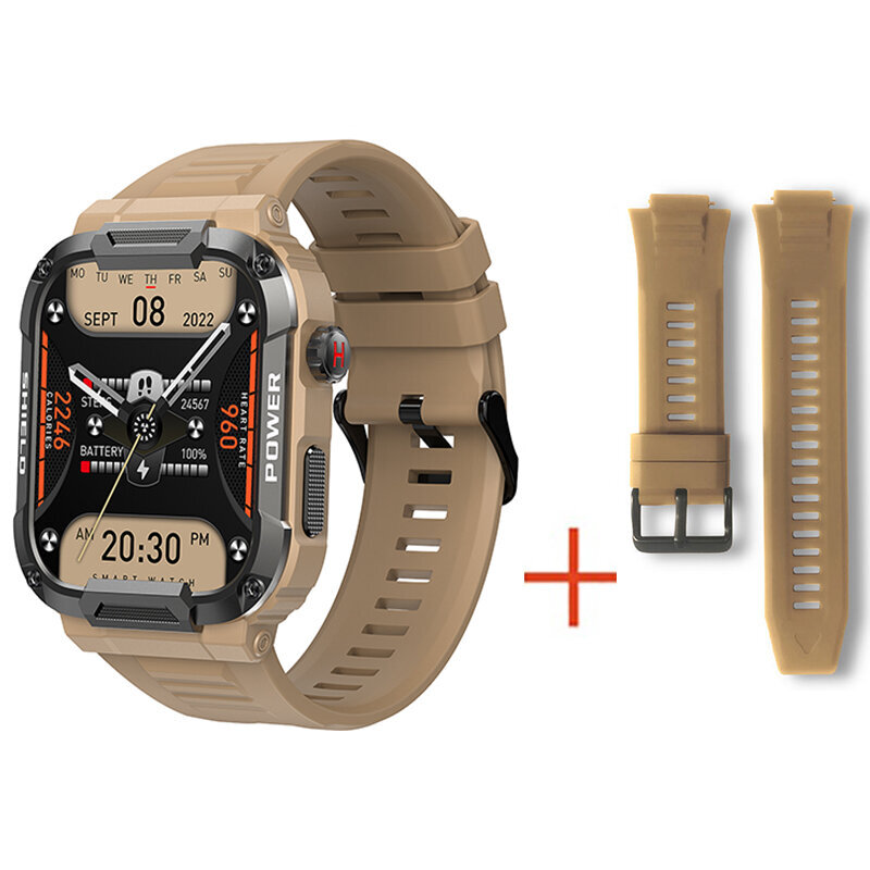 Military Smart Watch Miesten Gps-Seuranta Bluetooth Call Fitness Vedenpitävä Urheilu Älykello Naisille Xiaomi Huawei Android Ios 2023 hinta ja tiedot | Älykellot | hobbyhall.fi