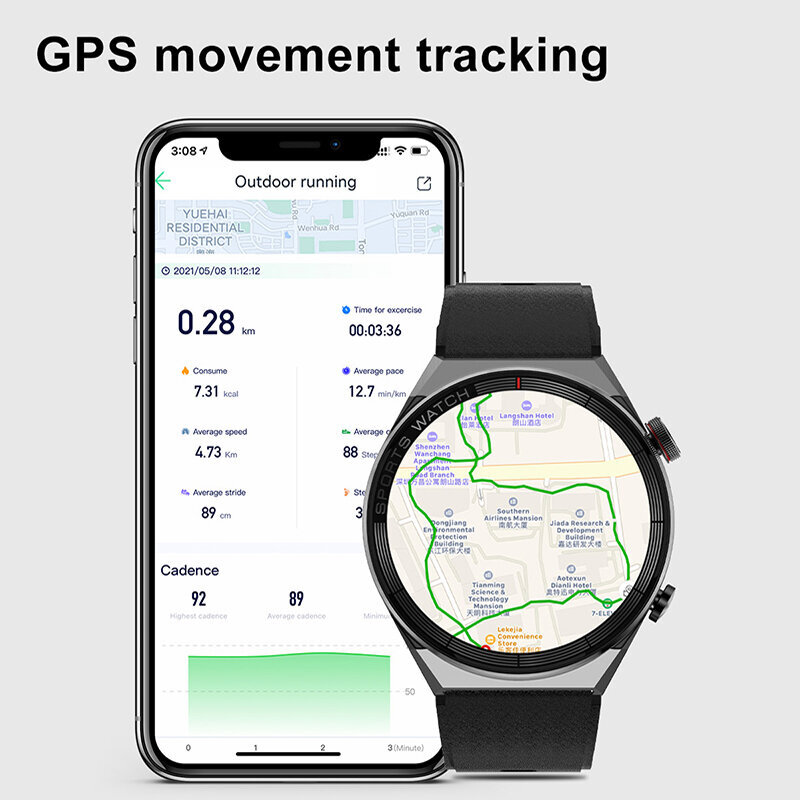 Dt3 Mate 1,5 Tuuman 454*454 Älykello Miesten Nfc Gps Bluetooth Call Fitness Vedenpitävä Urheilurannekello Xiaomi Huawei 2023:Lle hinta ja tiedot | Älykellot | hobbyhall.fi