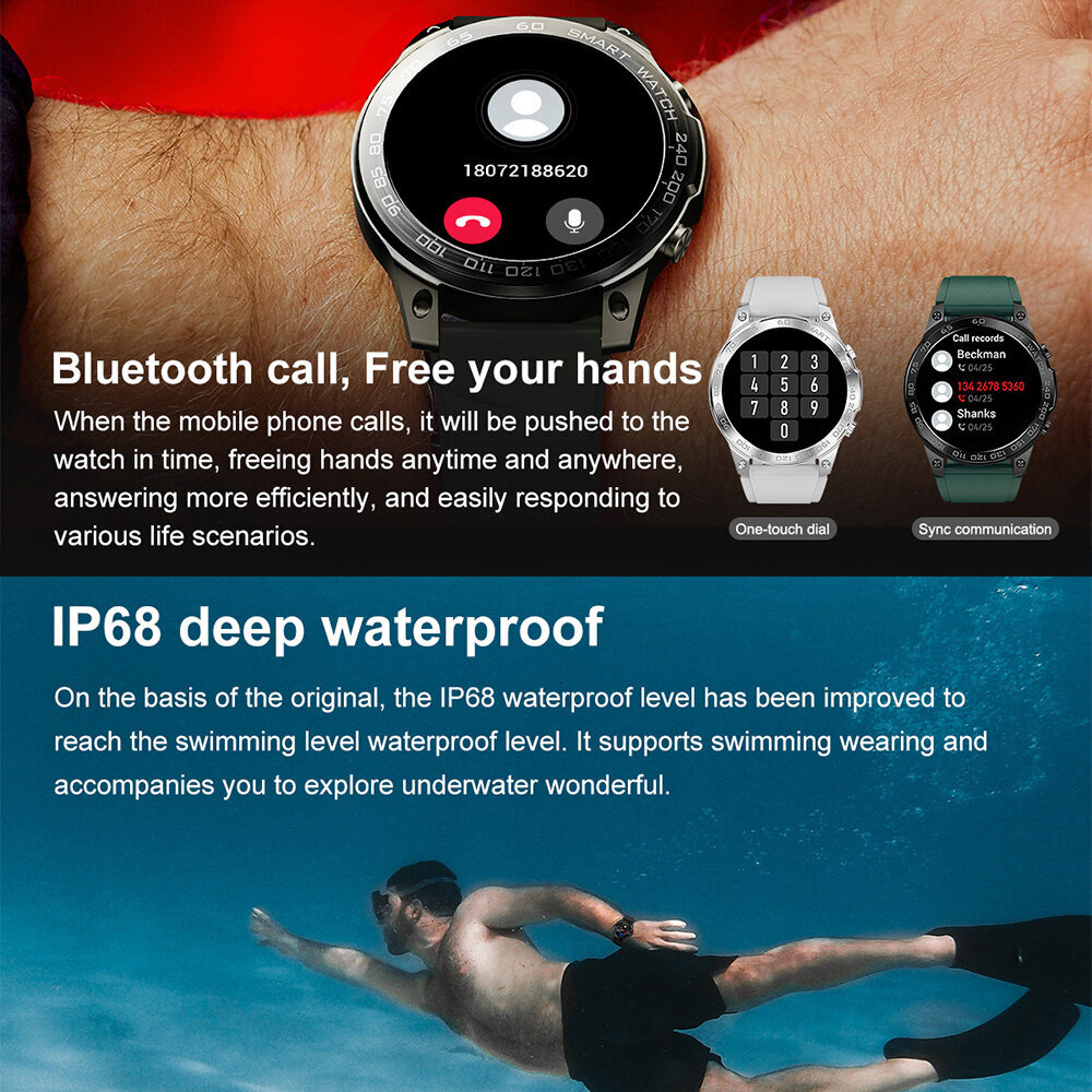 Alkuperäinen Amoled Smart Watch Nfc Bluetooth Call Gps Tracker Fitness Waterproof Sport Smartwatch Xiaomi Ios Android Phone 2023:Lle hinta ja tiedot | Älykellot | hobbyhall.fi