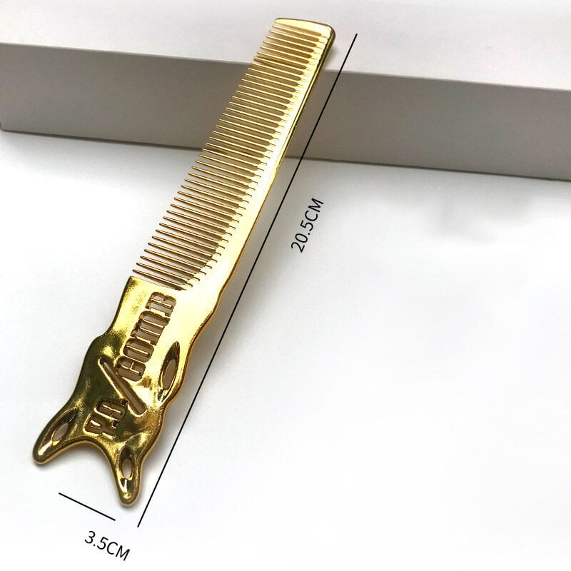 Galvanointi Gold Hair Comb Pro Kampaamo Kammat Ultraohuet Hiusten Leikkaus Värjäys Hiusharja Parturityökalut Salon tarvikkeet hinta ja tiedot | Suoristusraudat ja kihartimet | hobbyhall.fi