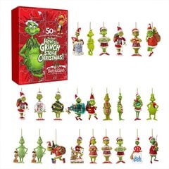 Joulun adventtikalenteri Joulukalenteri Grinch Blind Box 24 päivän lähtölaskenta joululahja hinta ja tiedot | Joulukoristeet | hobbyhall.fi