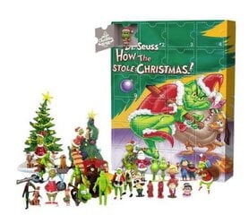 Joulukalenteri Joulunvihreä Monster Grinch Blind Box Lähtölaskenta 24 Päivän Sokea Box Joululahja hinta ja tiedot | Joulukoristeet | hobbyhall.fi