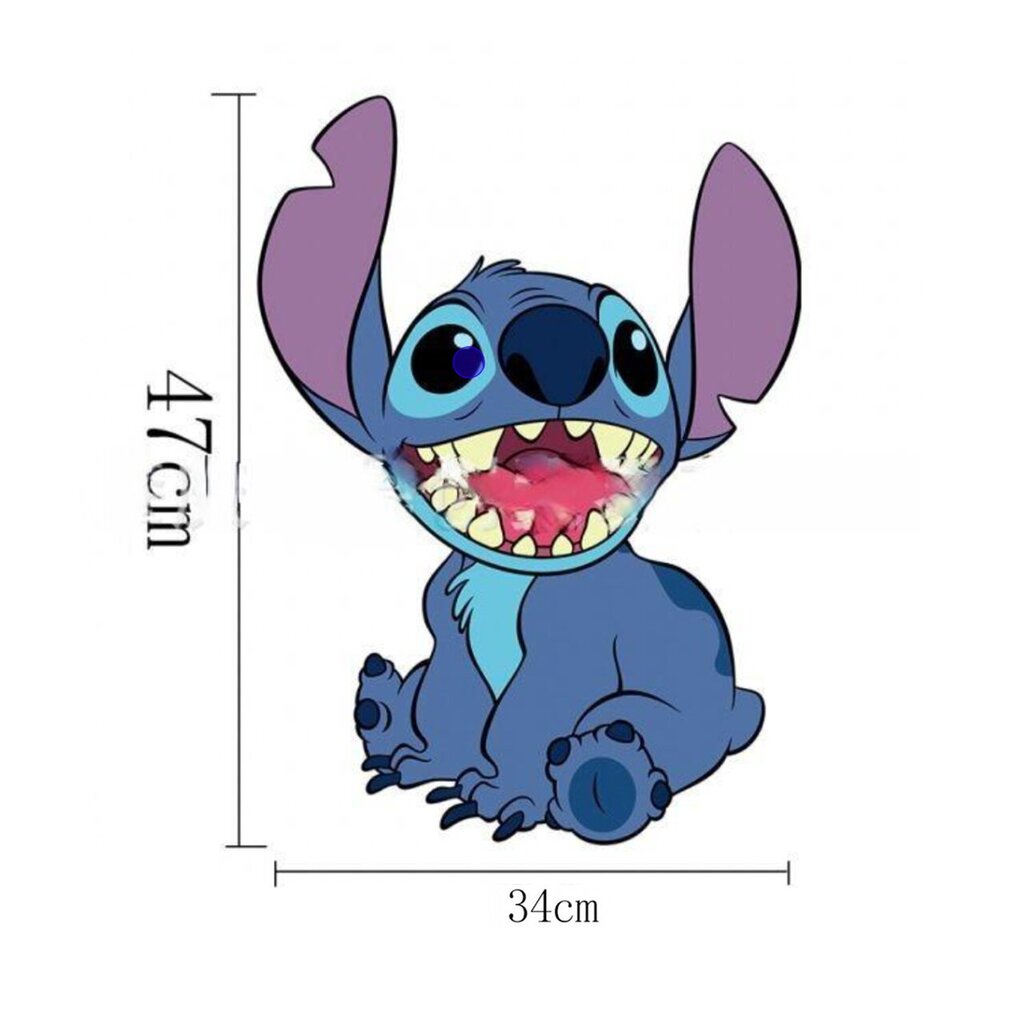 Stitch seinätarrat, Lilo- ja vauva-sarjakuvatarrat, PVC-juliste, itseliimautuvat vaatekaappitarrat lastenhuoneeseen-W hinta ja tiedot | Juhlakoristeet | hobbyhall.fi