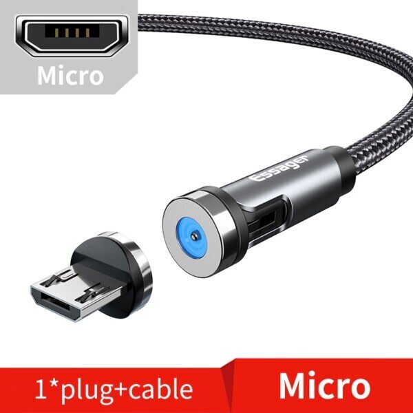 Kierrä magneetti kaapeli pikalataus magneetti laturi mikro USB tyyppi C kaapeli hinta ja tiedot | Paristolaturit | hobbyhall.fi